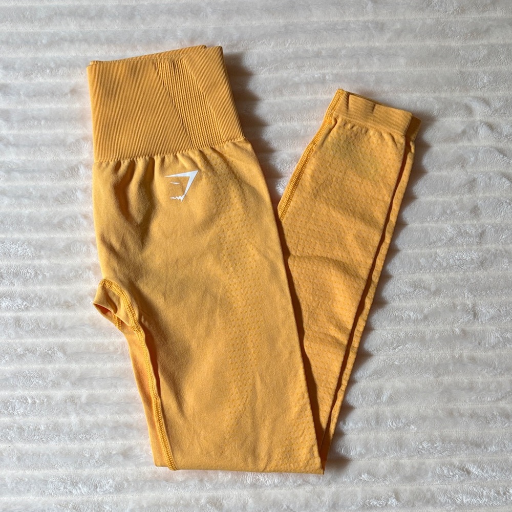 Gymshark Adapt Seamless Leggings Bright Orange Size XS - Like New Gymshark!